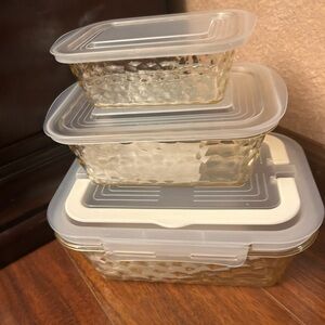 Phantom chef 6 pc food storage set w/ handle